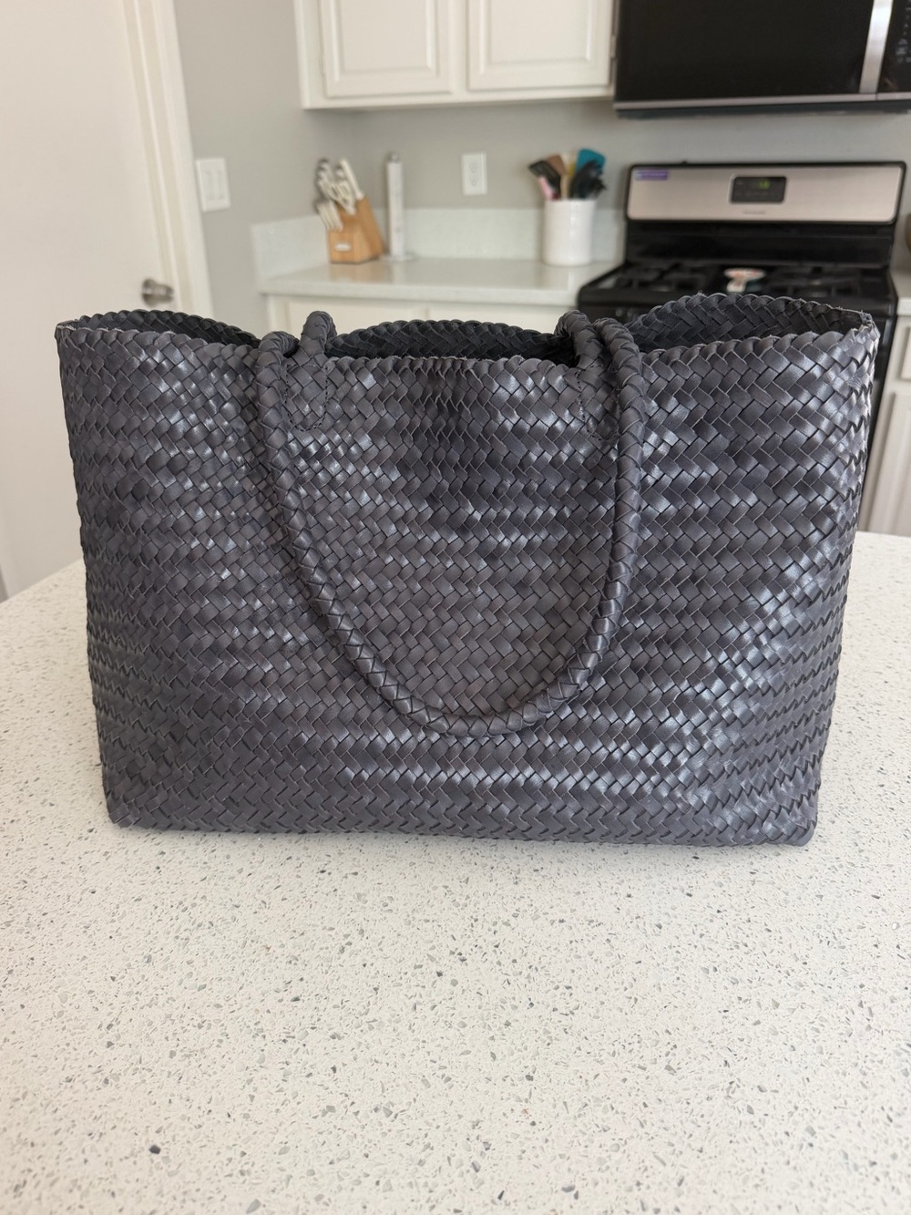 Madewell The Signature Woven Tote in Nighttime